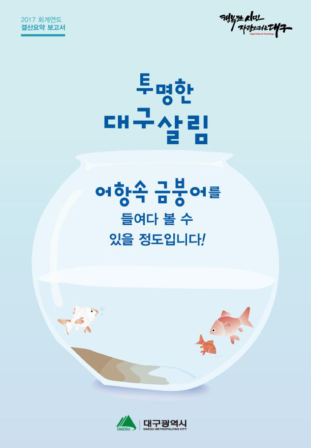 2017회계연도 대구시 결산보고서 표지