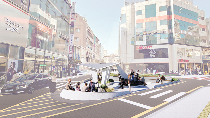 동성로 통신골목 삼거리광장 재탄생… “도심 속 쉼표”