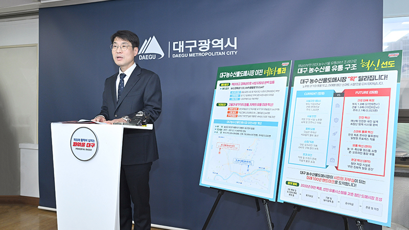 대구농수산물도매시장 이전 예비타당성조사 “통과”!